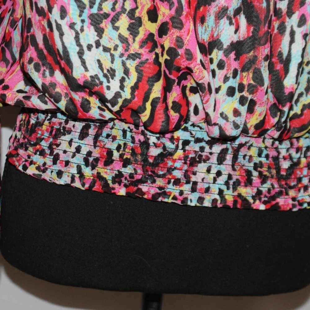 Marc New York Multi-Color Leopard Print Top - image 5